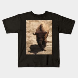 Plains Trekking - American Buffalo Kids T-Shirt